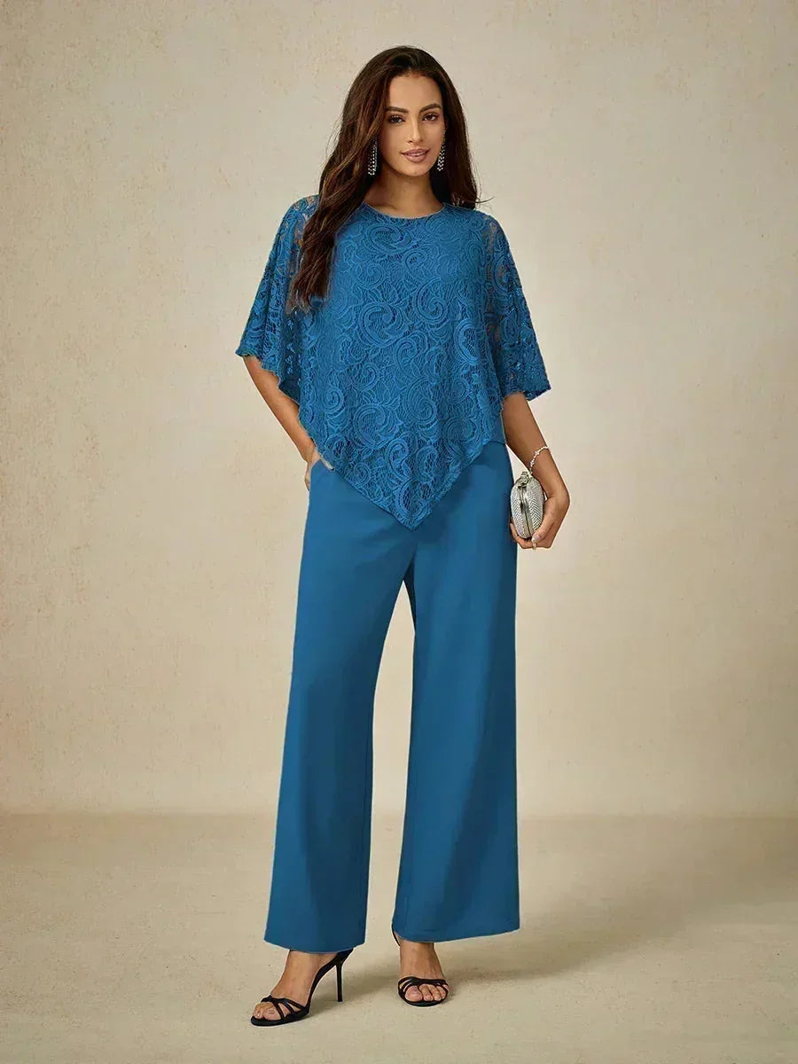 Elegant Lace Batwing Sleeve Top