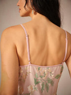 Floral Lace Embroidered Dress With Chiffon Jacket