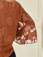 Chiffon Floral Layered Blouse
