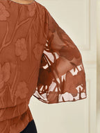 Chiffon Floral Layered Blouse