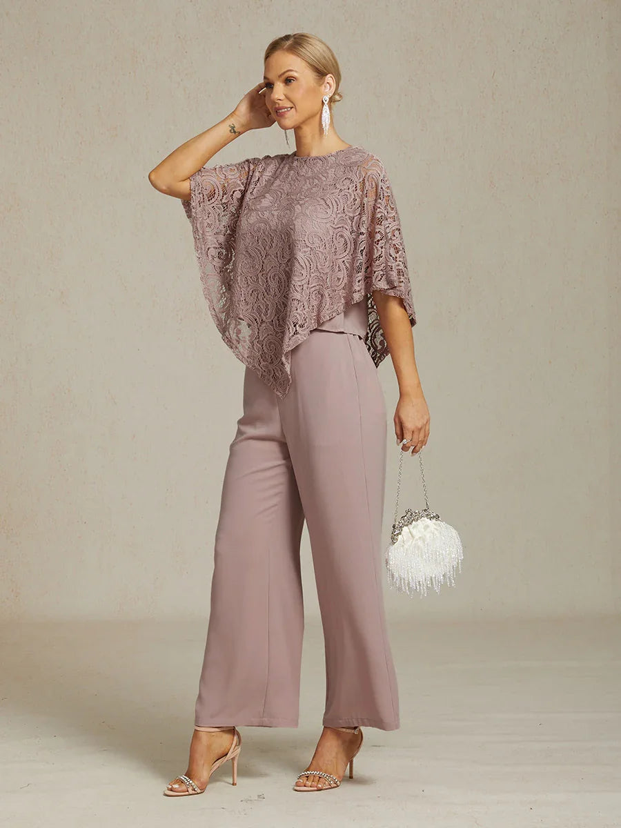 Elegant Lace Batwing Sleeve Top