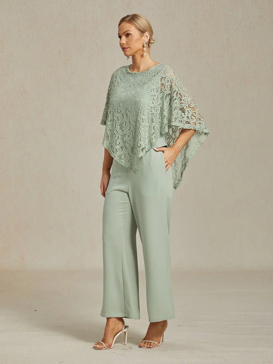 Elegant Lace Batwing Sleeve Top
