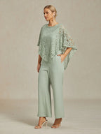 Elegant Lace Batwing Sleeve Top