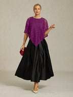 Elegant Lace Batwing Sleeve Top
