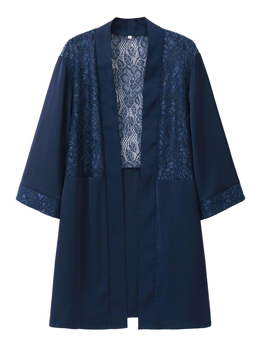 Lace Coverup Jacket with Rhinestones
