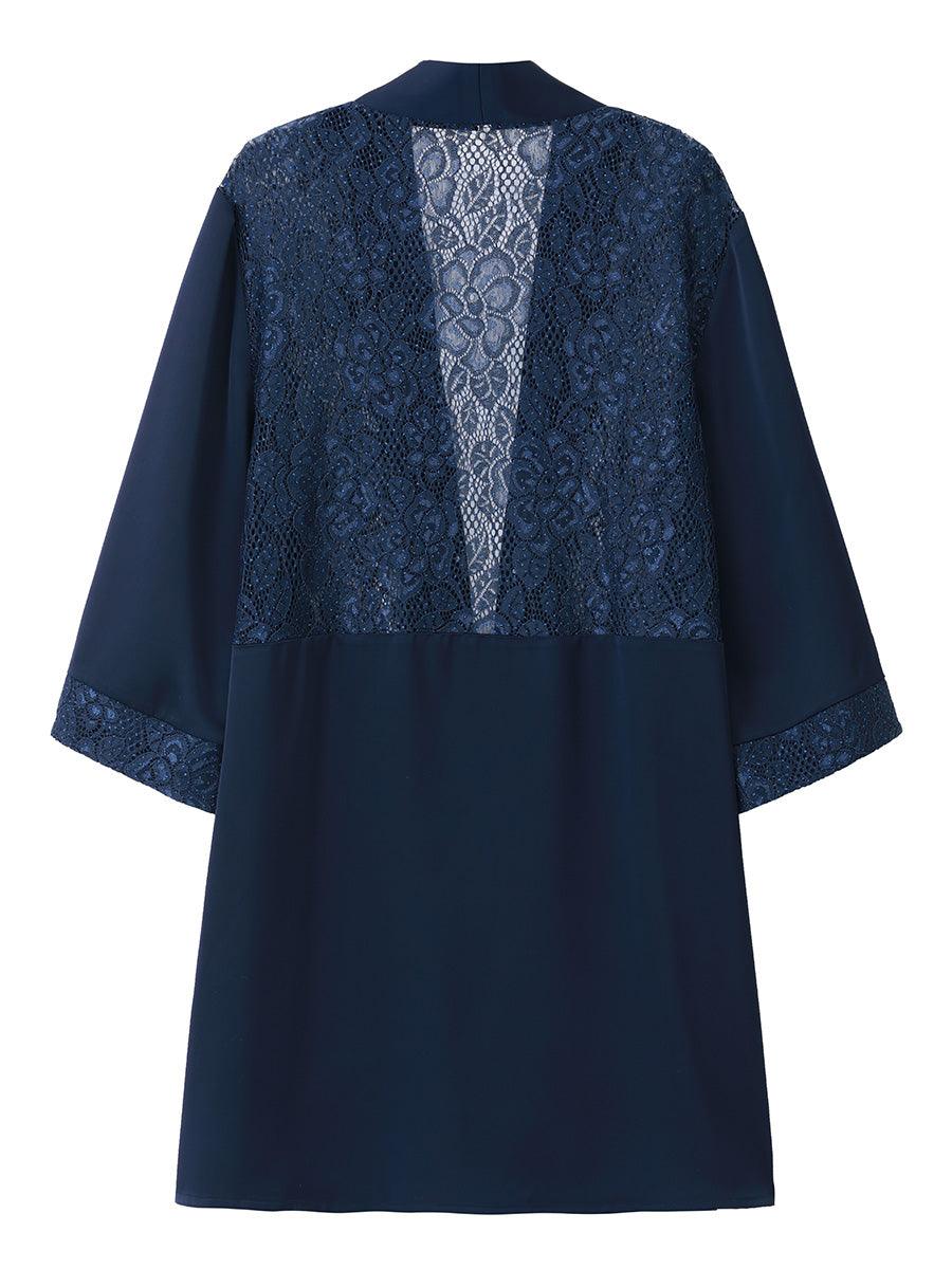 Lace Coverup Jacket with Rhinestones