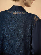 Lace Coverup Jacket with Rhinestones